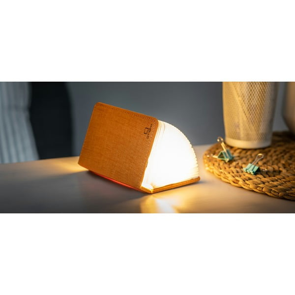 Booklight narancssárga kisméretű könyvalakú LED asztali lámpa - Gingko