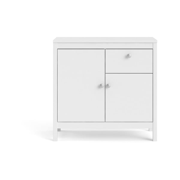 Fehér alacsony komód 82x80 cm Madrid – Tvilum-image-2