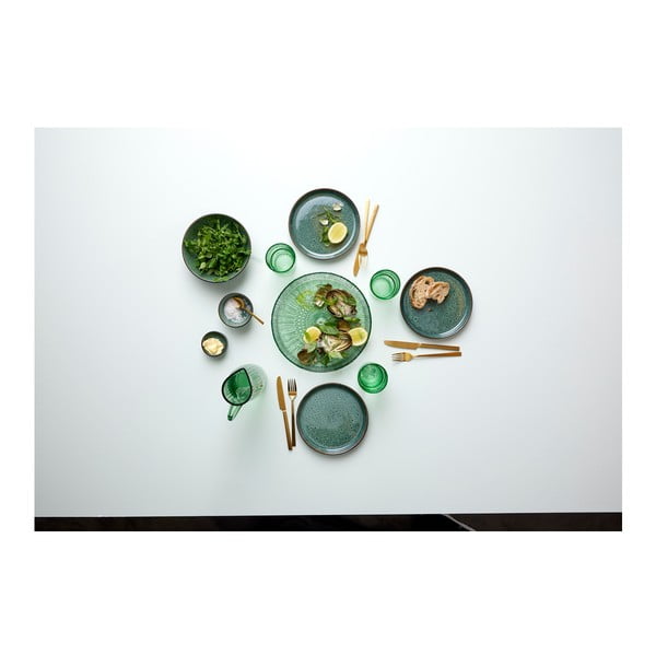 Zöld üveg szervírozó tányér ø 30 cm Kusintha – Bitz-image-2