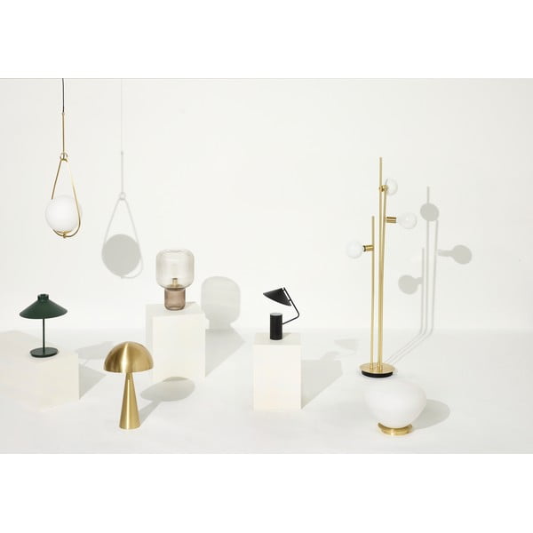 Barna asztali lámpa üveg búrával (magasság 42 cm) Pirum – Hübsch-image-3