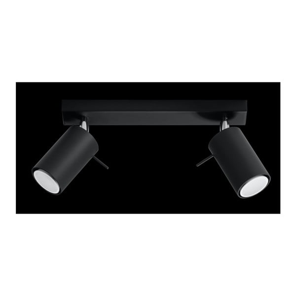 Fekete spotlámpa 8x30 cm Etna – Sollux-image-4