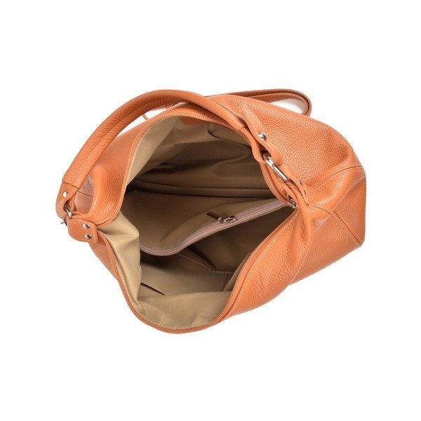 Bruhna konyak barna bőr kézitáska - Sofia Cardoni-image-1