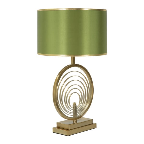 Oblix zöld asztali lámpa, aranyszínű szerkezettel - Mauro Ferretti