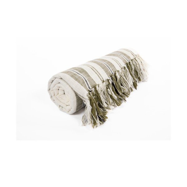 Zöld pamut takaró 150x200 cm Indira – Tiseco Home Studio-image-2