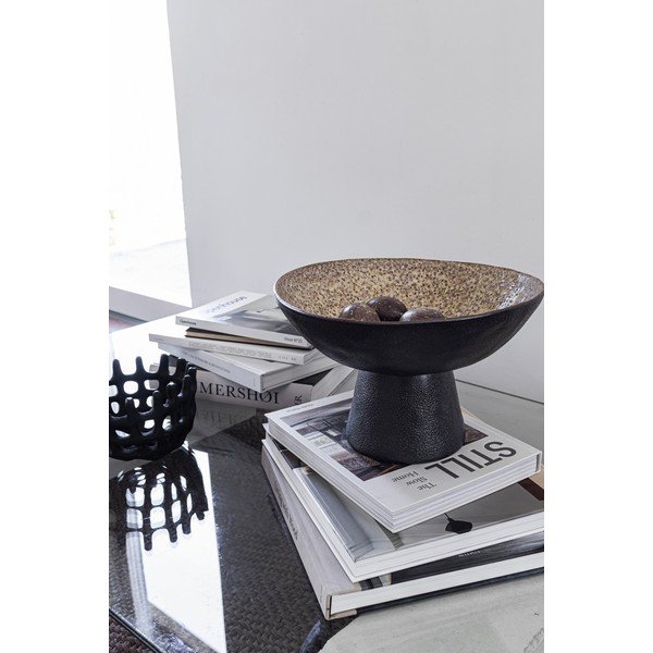 Fekete-bézs kőedény tál ø 31,5 cm By Hand  – Mette Ditmer Denmark-image-2