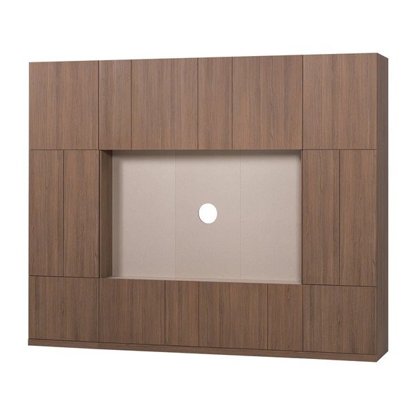 Sötét natúr színű moduláris nappali bútor szett 268x215 cm Build – WOOOD-image-2