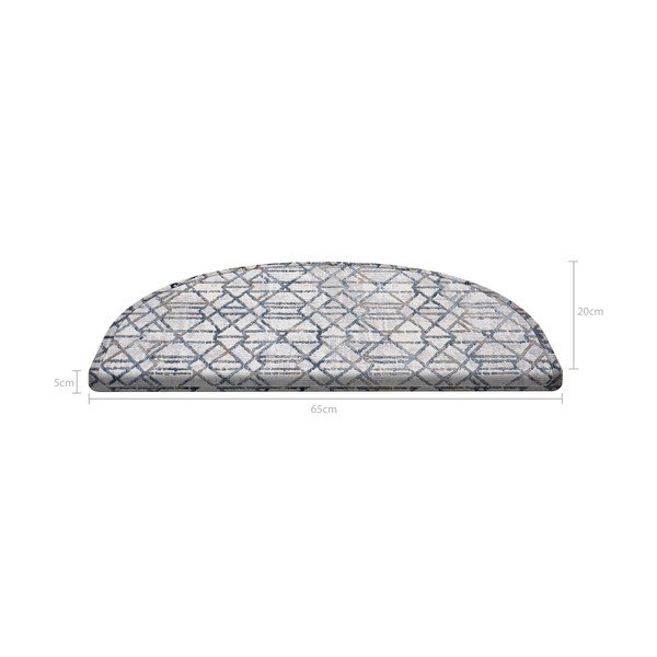 Szürke lépcsőszőnyeg készlet 16 db-os 65 x 20 cm Cottage Warmth-image-4