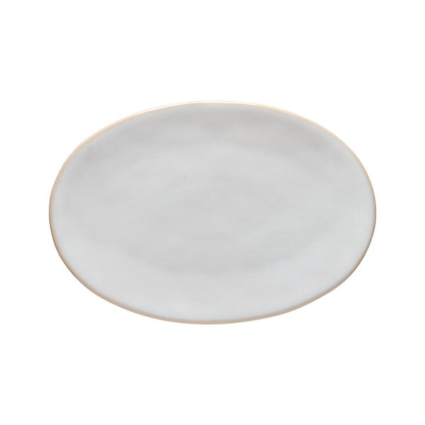 Roda fehér agyagkerámia tányér, 28 x 18,8 cm - Costa Nova