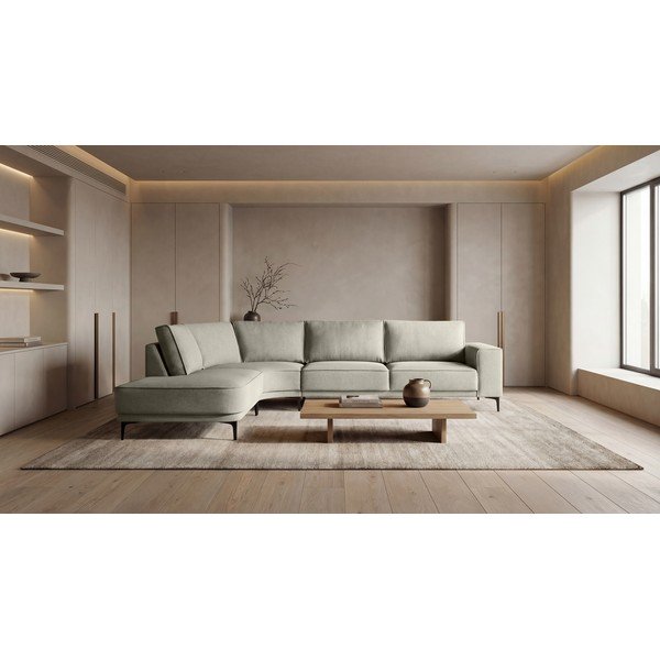 Világosszürke sarokkanapé (bal oldali) Copenhagen – Scandic-image-1