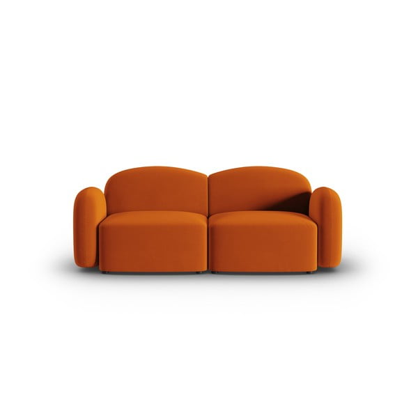 Narancssárga bársony kanapé 194 cm Blair – Micadoni Home