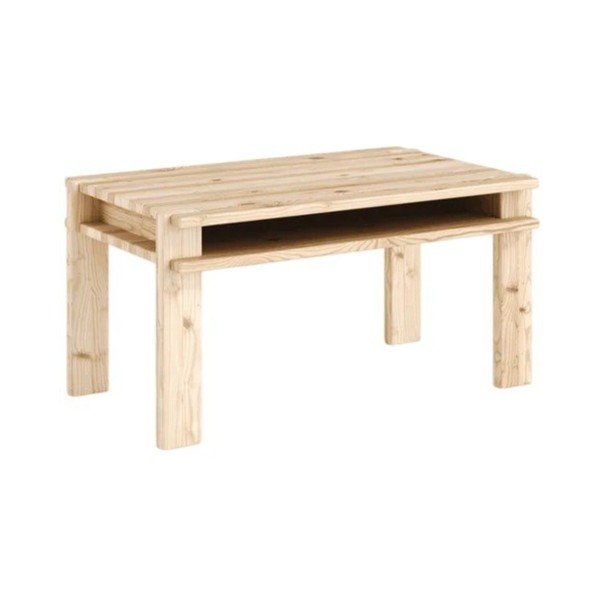 Világos natúr színű borovi fenyő dohányzóasztal 50x80 cm Tuck – Karup