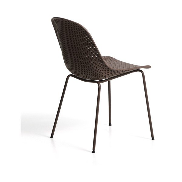 Barna fém kerti szék Quinby – Kave Home-image-3