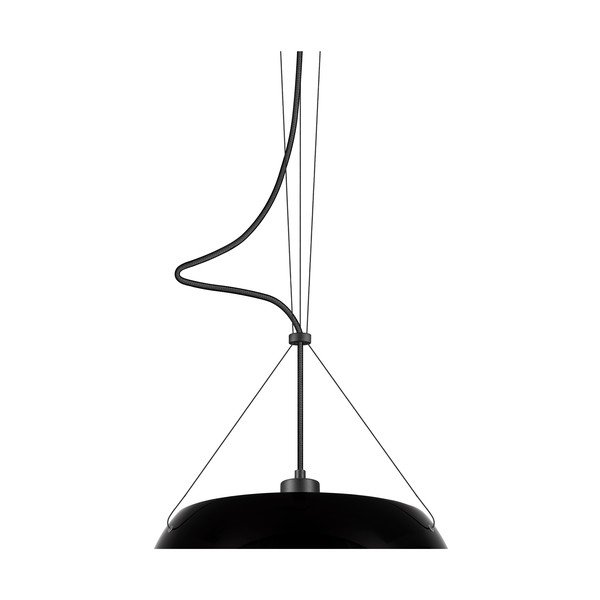 Momo Elementary Glossy S fekete függőlámpa, ⌀ 33 cm - Sotto Luce-image-1