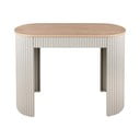 Bézs fém konzolasztal 40x100 cm Estriado  – Leitmotiv