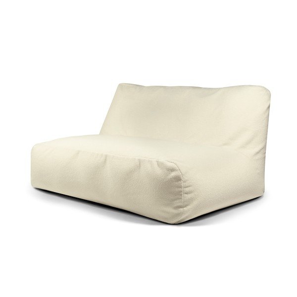 Krémszínű buklé babzsákfotel Sofa Tube 160 – SLOWDOWN