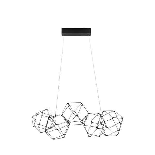 Fekete alumínium LED függőlámpa Nebula – Nova Luce