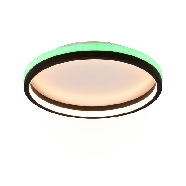 Matt fekete LED mennyezeti lámpa távirányítóval ø 39 cm Hiko – Reality-image-1