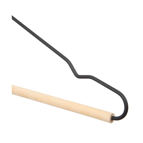 Frosted 2 db fekete vállfa fa részletekkel - Compactor-image-3