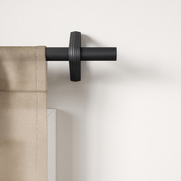Matt fekete acél bővíthető függönykarnis 107 - 305 cm Trinity – Umbra-image-1
