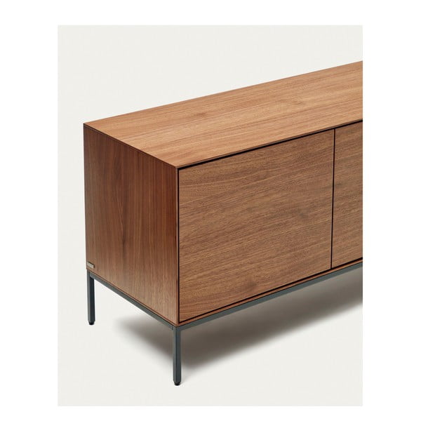 Natúr színű TV-állvány diófa dekorral 195x55 cm Vedrana – Kave Home-image-4