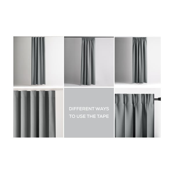 Szürke dimout (részleges sötétítő) függöny 140x245 cm Kierra – Restilo-image-3