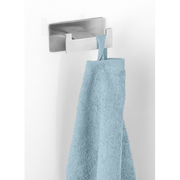 Matt ezüstszínű öntapadós rozsdamentes acél akasztó Genova – Wenko-image-3