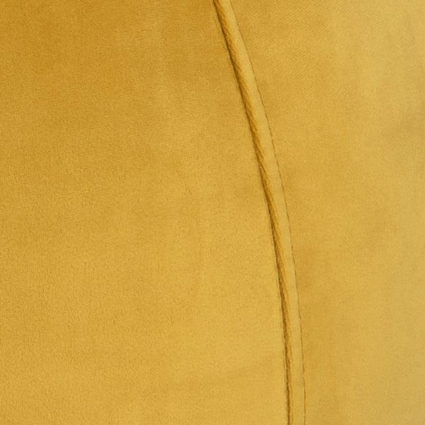 Mie sárga bársony puff, ⌀ 60 cm - Actona-image-1