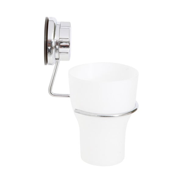 Ezüstszínű öntapadós fém fogkefetartó pohár Bestlock Bath – Compactor-image-1