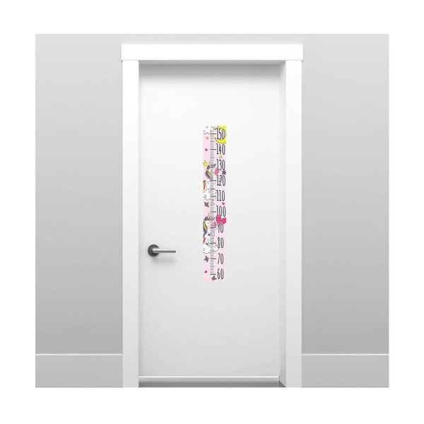 Magasságmérős gyerek matrica ajtóra-falra 15x100 cm Unicorns – Ambiance-image-3