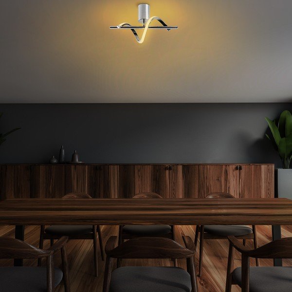 Ezüstszínű LED mennyezeti lámpa 7x41 cm Likma – Opviq lights-image-4