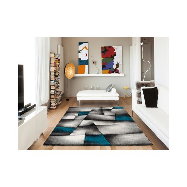 Malmo kék-szürke szőnyeg, 160 x 230 cm - Universal-image-1