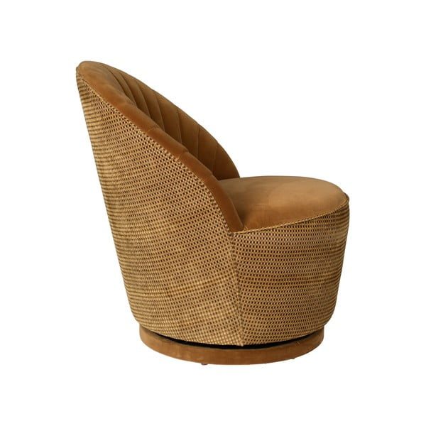 Madison barna bársony fotel - Dutchbone-image-3