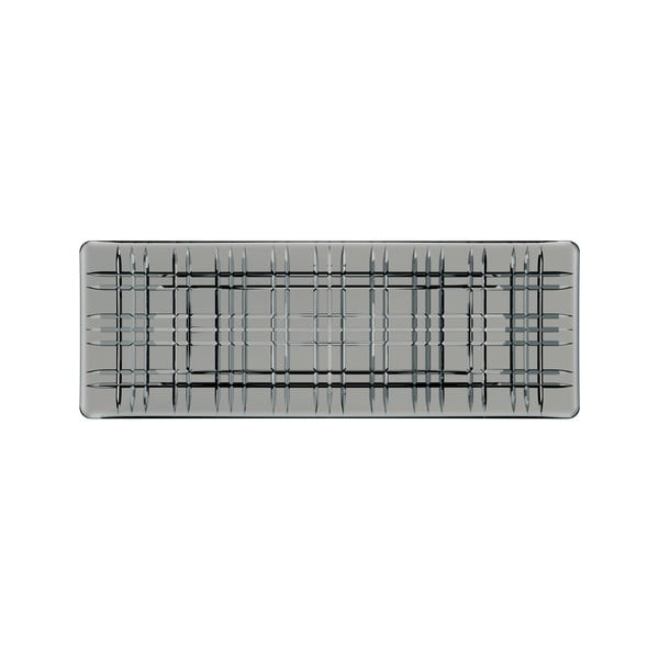 Square Plate Smoke szürke kristályüveg szögletes tálca, hosszúság 42 cm - Nachtmann