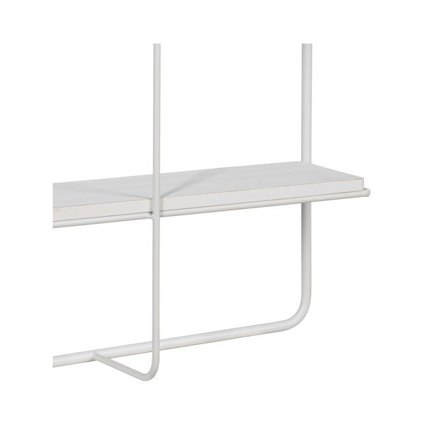 Fehér többszintes fém fali polc 51 cm – Ixia-image-4