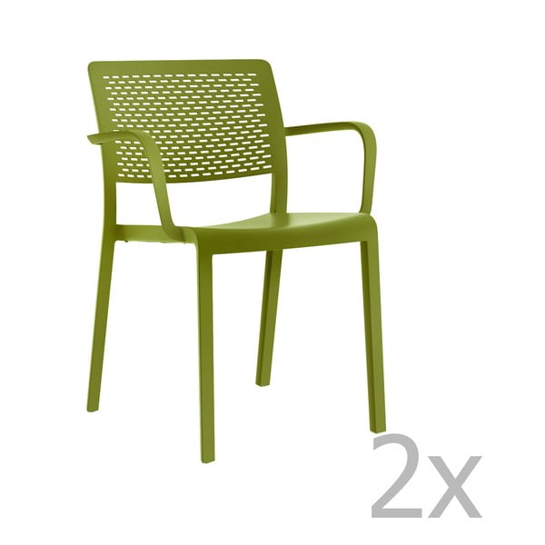 Trama zöld kerti fotel, 2 db - Resol