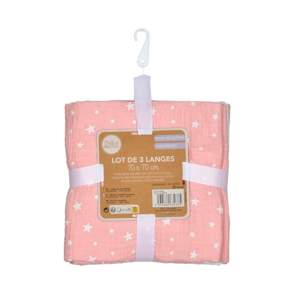 Muszlin pelenka készlet 3 db-os – Bébé Douceur-image-3