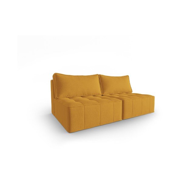 Sárga kanapé 160 cm Mike – Micadoni Home-image-2