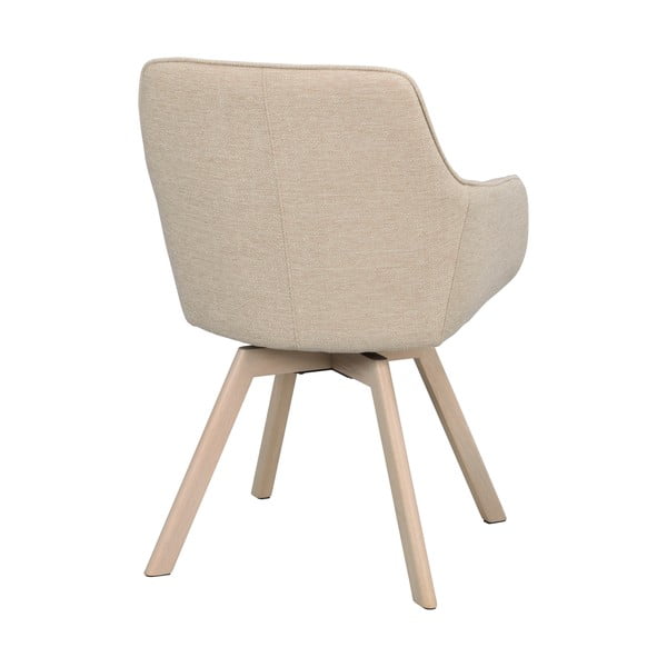 Bézs kárpitozott étkezőfotel szett 2 db-os Alison – Rowico-image-4