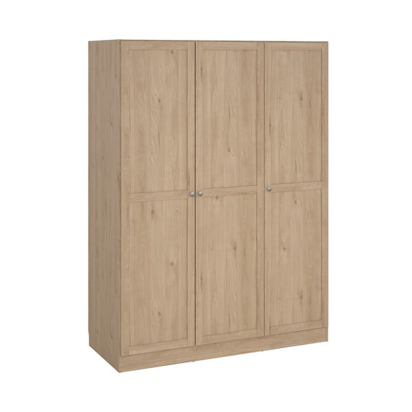 Natúr színű ruhásszekrény tölgyfa dekorral 147x200 cm Billund – Tvilum-image-3