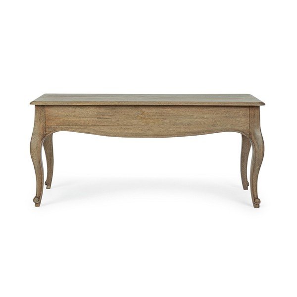 Sötét natúr színű mangófa dohányzóasztal 55x110 cm Domitille – Bizzotto-image-4