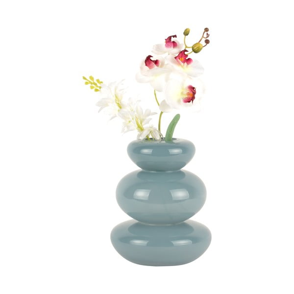 Kék üveg váza Bubbles – PT LIVING-image-2