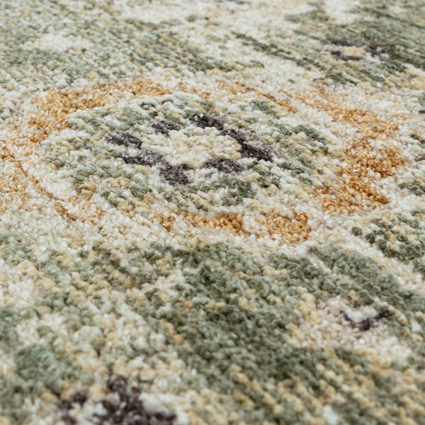 Zöld-bézs kézi szövésű futószőnyeg 67x240 cm Heriz Ornate – Asiatic Carpets-image-3