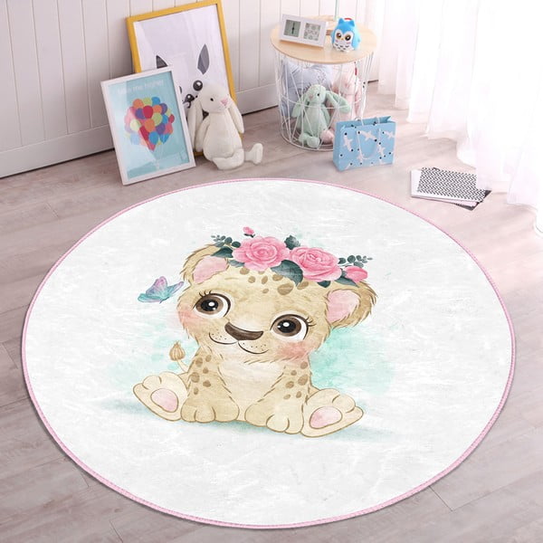 Fehér gyerek szőnyeg ø 80 cm Comfort – Mila Home-image-2