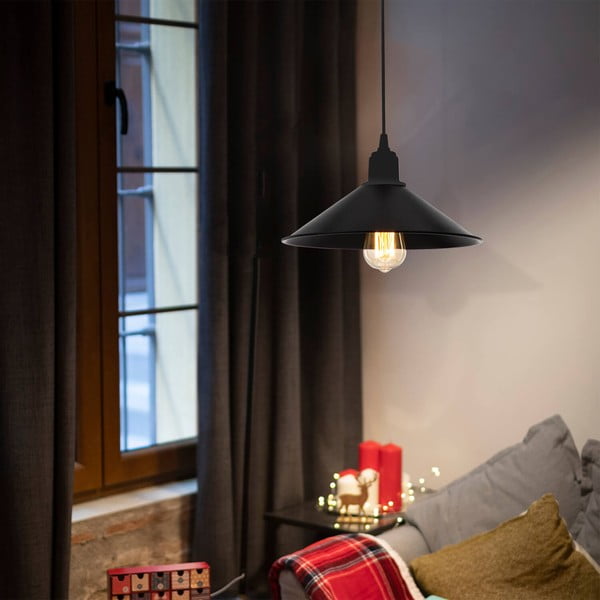 Fekete mennyezeti lámpa ø 30 cm – Squid Lighting-image-1