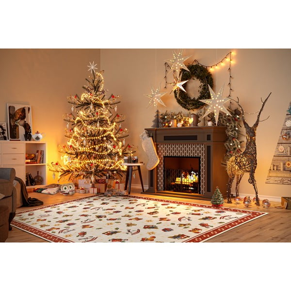 Piros szőnyeg karácsonyi mintával 160x230 cm Red Christmas – Villeroy&Boch-image-1