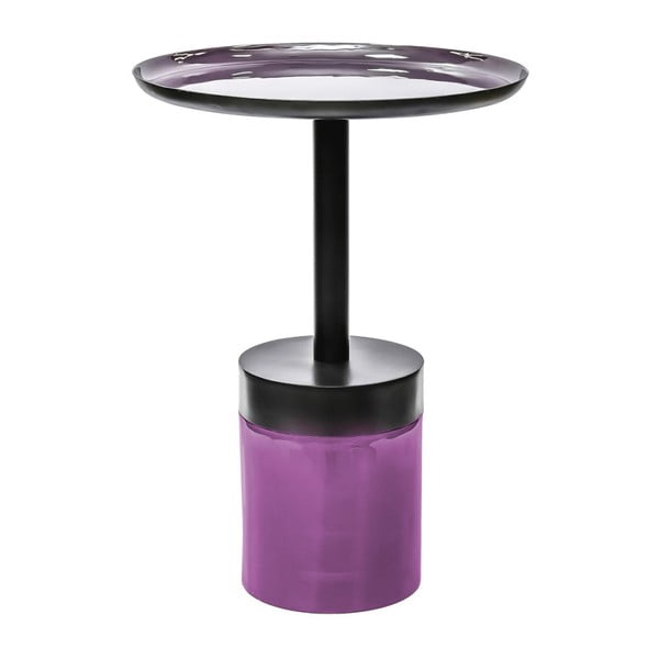 Valbona lila-fekete tárolóasztal, ⌀ 41 cm - 360 Living