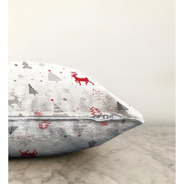 Nordic Christmas karácsonyi zsenília párnahuzat, 55 x 55 cm - Minimalist Cushion Covers-image-1