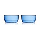 Kék üveg tálka szett 2 db-os 500 ml Torino – Lyngby Glas