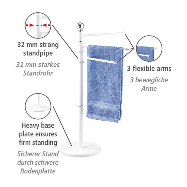 Exclusive fehér törölközőtartó állvány - Wenko-image-4