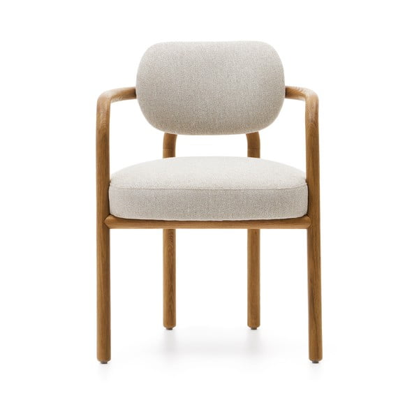 Barna-krémszínű étkezőszék Melqui – Kave Home-image-2